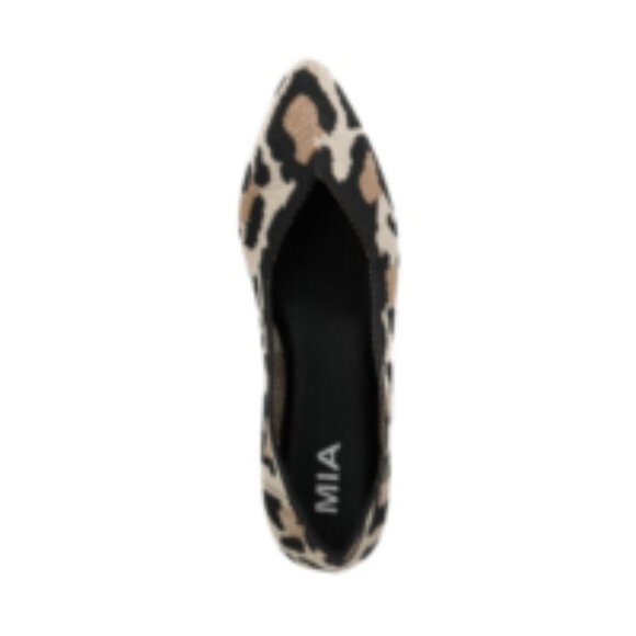 Mia KERRI Women's Leopard Knit Pointed Toe Flats🆕📦⌚🏃🏻💨⚡🚚 - Picture 12 of 15